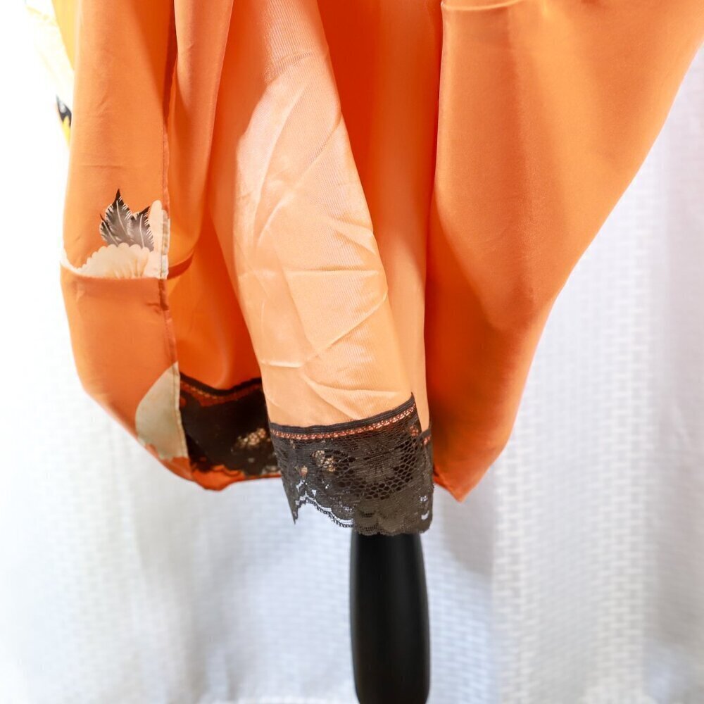Moulinette Soeurs Orange Halter Dress with Brown Accents - Picture 4 of 11